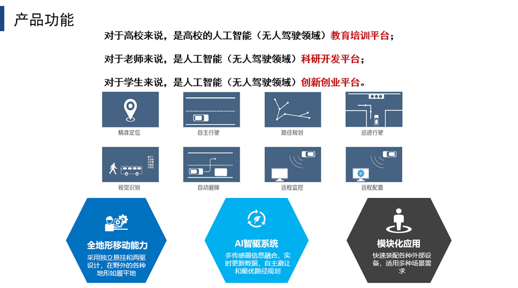 AI創新教育平臺·航天輕舟機器人