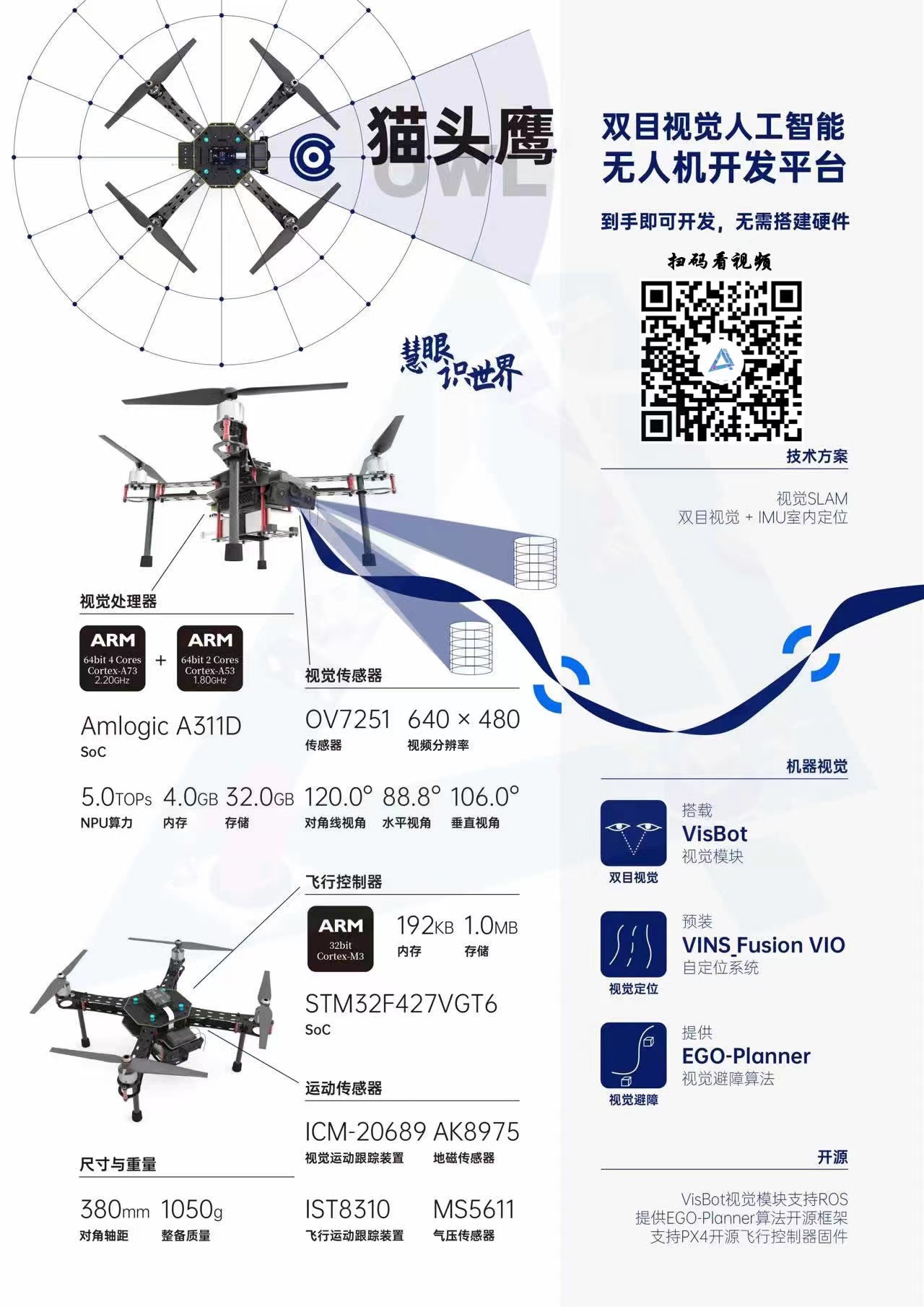 AI視覺無人機開發平臺——貓頭鷹（OWL）